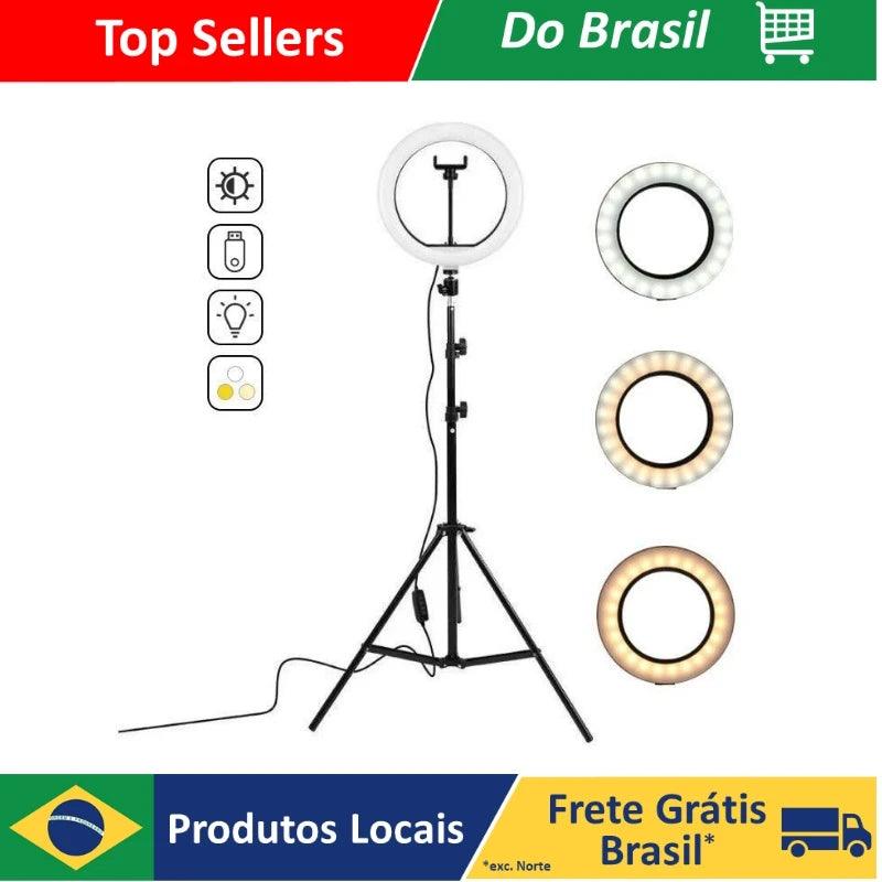 DAFUSHOP Light Ring Light 26cm 10 Inch Led Illuminator + Tripod 2M Professional Professional Photos Lighting FAST SHIP