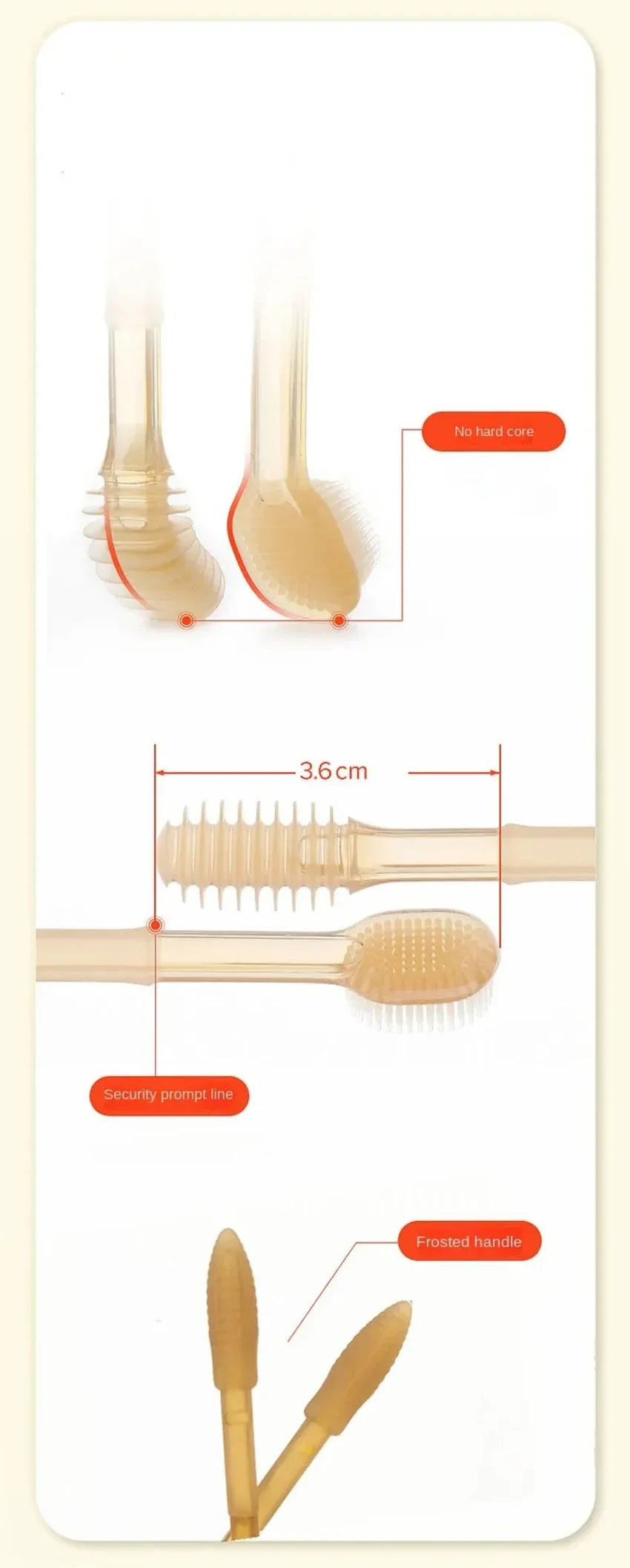 Escova de dentes de silicone