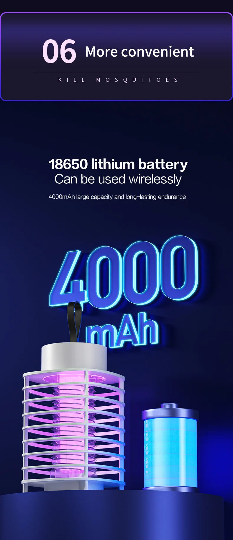 Xiaomi Intelligent Mosquito Lamp Sound Volume As Low As 25dB360° Hurricane Ring-shaped Mosquito Suction Portable Mosquito Light