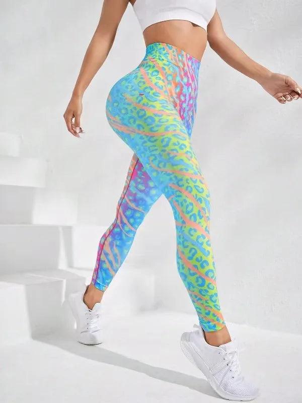 Novas calças Leggings de secagem rápida justas cintura alta sem costura leggings levantamento de quadril