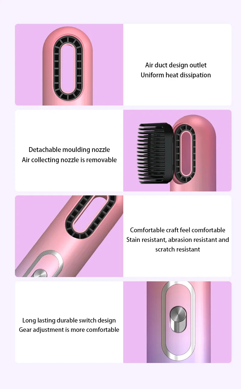 Airflow Style Haartrockner Haarstyling-Tool 3IN1 Haarfön Lockenkamm Bürste Volumizer Haarglätter Haartrockner 2025 NEU