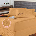 4 Layers Waterproof Mattress Cover Kit + Single Pillow/Couple/Queen/King Waterproof Protector