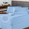 4 Layers Waterproof Mattress Cover Kit + Single Pillow/Couple/Queen/King Waterproof Protector