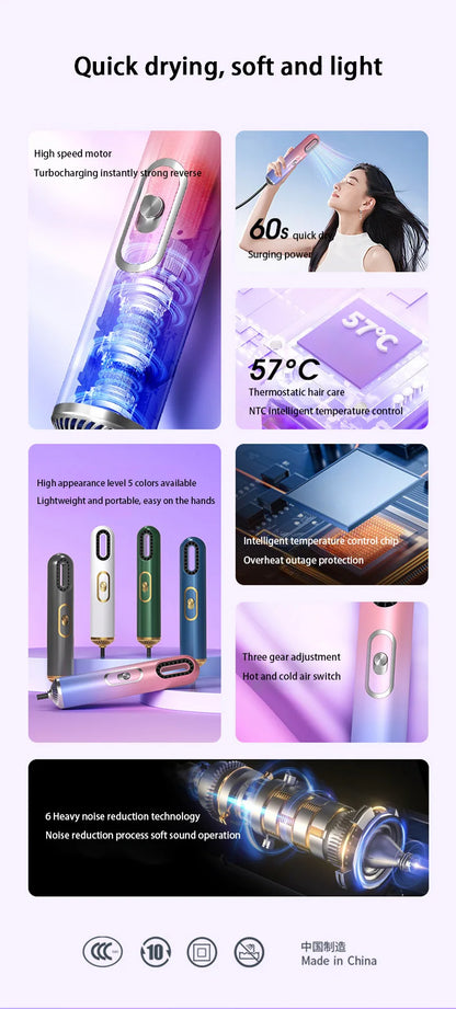Airflow Style Haartrockner Haarstyling-Tool 3IN1 Haarfön Lockenkamm Bürste Volumizer Haarglätter Haartrockner 2025 NEU