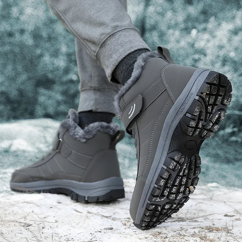 Women Snow Boots Winter Platform Shoes Fur Warm Ankle Boots Plush Comfortable Outdoor Non-slip Hiking Walking Motorcycle Boots