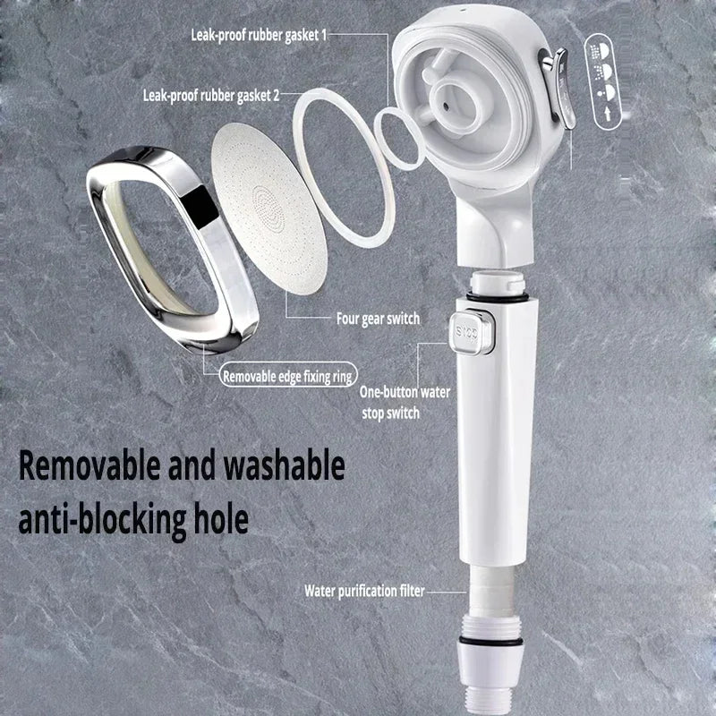 Xiaomi High Pressure Shower Head 3 Modes Adjustable Shower Head Set Smart Bathroom New Djustable Shower Head Accessories Sprayer