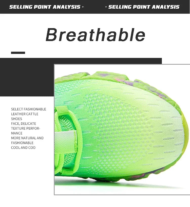 2024 Breathable Women Men Running Shoes Colorful Women's Sneakers Non-slip Fashion Couple Casual Shoes Flexible Walking Shoes