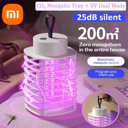 Xiaomi Intelligente Moskitolampe, Lautstärke so niedrig wie 25 dB, 360°-Hurrikan, ringförmiger Mückenabsauger, tragbares Mückenlicht