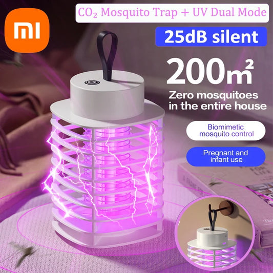 Xiaomi Intelligente Moskitolampe, Lautstärke so niedrig wie 25 dB, 360°-Hurrikan, ringförmiger Mückenabsauger, tragbares Mückenlicht