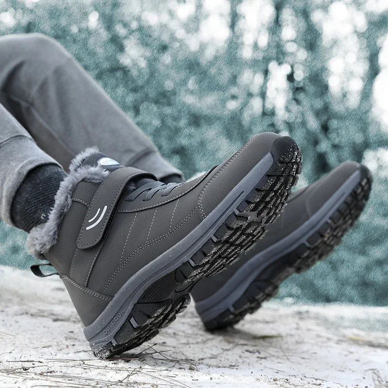Women Snow Boots Winter Platform Shoes Fur Warm Ankle Boots Plush Comfortable Outdoor Non-slip Hiking Walking Motorcycle Boots