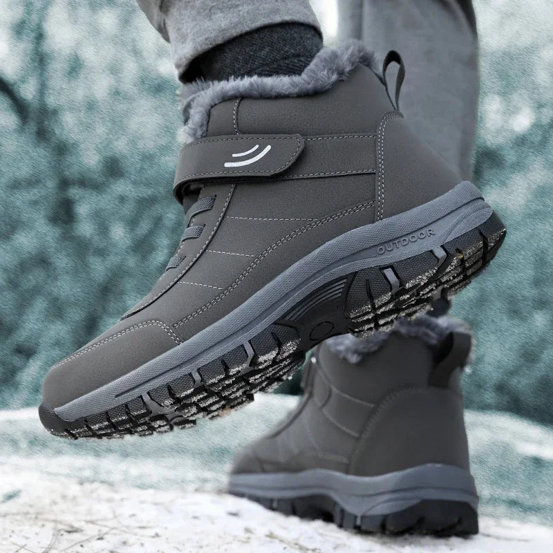 Women Snow Boots Winter Platform Shoes Fur Warm Ankle Boots Plush Comfortable Outdoor Non-slip Hiking Walking Motorcycle Boots