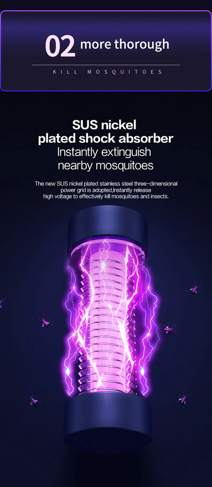 Xiaomi Intelligente Moskitolampe, Lautstärke so niedrig wie 25 dB, 360°-Hurrikan, ringförmiger Mückenabsauger, tragbares Mückenlicht